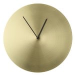 Norm wall clock, brushed brass Norm wall clock, brushed brass