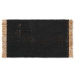 Tappeti in plastica, Zerbino Mat, 80 x 50 cm, nero - naturale, Nero