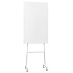 Pinnwände und Whiteboards, Mono Silk Mobile Glastafel, 70,7 x 196 cm, Weiß, Weiß