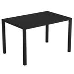 Tables de jardin, Table Nova 120 x 80 cm, noir, Noir