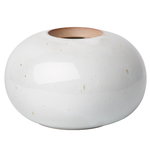 CM earthenware vase, round, pale grey CM earthenware vase, round, pale grey