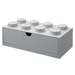 Storage containers, Lego Desk Drawer 8, grey, Gray