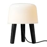 Milk table lamp, black stained ash Milk table lamp, black stained ash