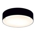 Flush ceiling lights, Plaff-On 50 ceiling lamp, black , Black