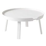 Around coffee table, large, white