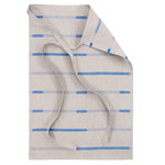 Linnea waist apron, linen - blue