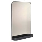 Specchio da parete TB600, 80 x 60 cm, nero