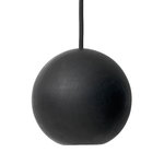 Liuku Base Ball pendant, black Liuku Base Ball pendant, black