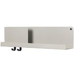Wall shelves, Folded shelf, grey, medium, Grey
