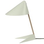 Lighting, Ambience table lamp, white - brass, White