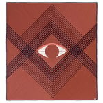 The Eye AP9 päiväpeitto, 240 x 260 cm, brown earth