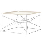 Tavoli da salotto, Tavolo Wire, acciaio - bianco, Bianco