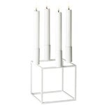 Candleholders, Kubus 4 candleholder, white, White
