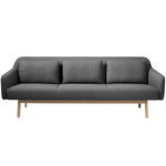 L34 Gesja sofa, 3-seater, dark grey L34 Gesja sofa, 3-seater, dark grey