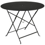 Tables de jardin, Table Bistrot, 96 cm, réglisse, Noir