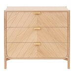 Sideboards & dressers, Marius chest of drawers, wide, oak, Gold