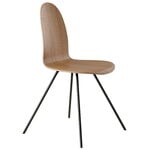 Dining chairs, Tongue chair, oak veneer - black, Natural