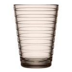Bicchieri da acqua, Bicchiere Aino Aalto 33 cl, 2 pz, lino, Beige