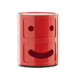 Förvaringsmöbler, Componibili Smile förvaringsmöbel 1, 2 fack, röd, Röd