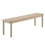 Benches, Linear Wood bench 170 x 34 cm, oak, Natural