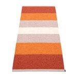 Plastic rugs, Kim rug, 70 x 160 cm, brick, Orange