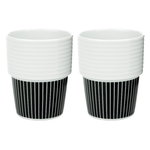 Filippa K coffee mug 31 cl, 2 pcs, Pinstripes