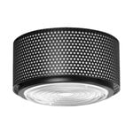 Flush ceiling lights, G13 ceiling/wall lamp, medium, black, Black