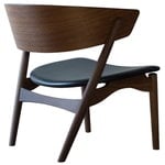 No 7 Lounge chair, smoked oak - black leather No 7 Lounge chair, smoked oak - black leather
