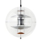 Lampade a sospensione, Lampada a sospensione VP Globe, 40 cm, alluminio spazzolato, Argento
