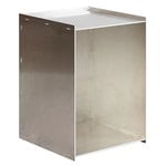 Side & end tables, Rivet Box table, aluminium, Silver