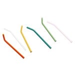 Cutlery, Sip Smoothie straws, 6 pcs, glass, Multicolour