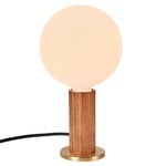 Bordslampor, Knuckle bordslampa med Sphere IV-lampa, valnöt, Guld