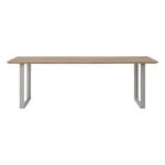 Dining tables, 70/70 Outdoor table, 225 x 90 cm, Sapele Mahogany - grey, Grey