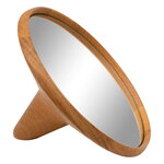 Table mirrors, Satellite hand mirror, large, oak, Natural
