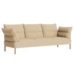 Sofas, Pandarine 3-seater, reclining, oiled oak - Canvas 414, Beige
