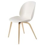 Dining chairs, Beetle chair, oak - alabaster white, White