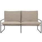 ferm LIVING Desert 2-Sitzer-Sofa, Schwarz - dunkles Sandbeige, Dolce