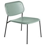 Armchairs & lounge chairs, Soft Edge 100 Lounge chair, black - dusty green, Green