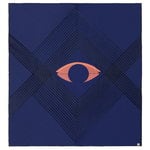 Bedspreads, The Eye AP9 bedspread, 240 x 260 cm, blue midnight, Blue