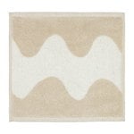 Lokki mini towel, beige - white