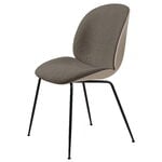 Dining chairs, Beetle chair, matt black - beige - Light Boucle 004, Brown