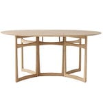 &Tradition Drop Leaf HM6 dining table, white oiled oak
