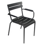 Fermob Luxembourg armchair, liquorice