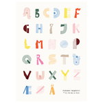 Alphabet spaghetti poster, 50 x 70 cm, multicolour Alphabet spaghetti poster, 50 x 70 cm, multicolour