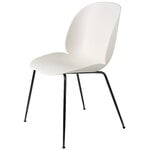 Dining chairs, Beetle chair, matt black - alabaster white, White
