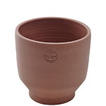 Edge pot, medium, burned red Edge pot, medium, burned red