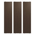 String Furniture String hylly, 78 x 20 cm, 3 kpl, tumma tammi