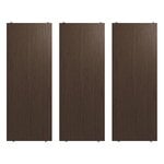 String Furniture String shelf 78 x 30 cm, 3-pack, dark oak