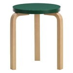 Aalto stool 60, anniversary edition, forest green - birch