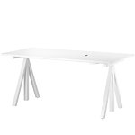 String Works height adjustable work desk, 180 cm, white String Works height adjustable work desk, 180 cm, white